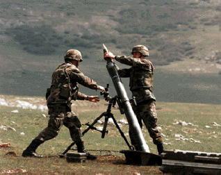 mortar 155mm mortars russian military fire al