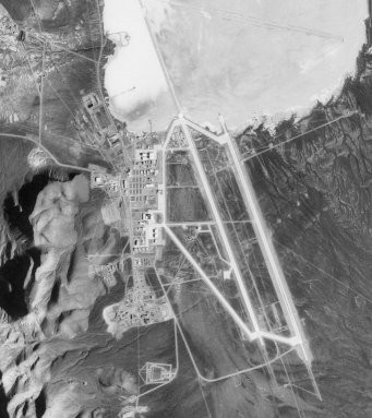 Area 51 installation on Groom Dry Lake, taken in 1998