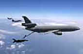 KC-10A Extender refuels F-16